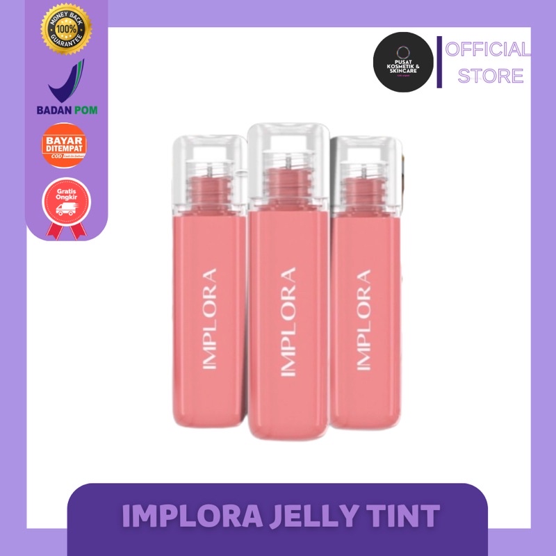 [TERBARU] IMPLORA Glossy Plumpy Jelly Tint - LipTint - BPOM