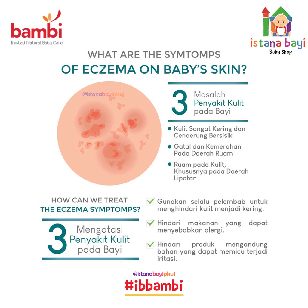 Bambi Baby Dermacare Daily Soothing &amp; Calming Therapy Head To Toe Wash 200ml | Sabun &amp; Shampoo Bayi