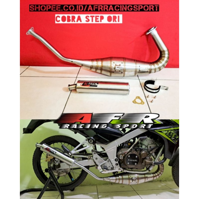 Knalpot Ninja R RR SS Aitech Stainless Cobra Step ori