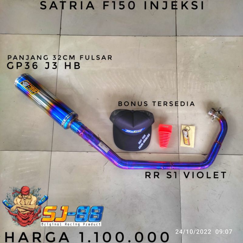 Knalpot sj88 fu injeksi rr s1 violet gp36 j3 hb plus sensor