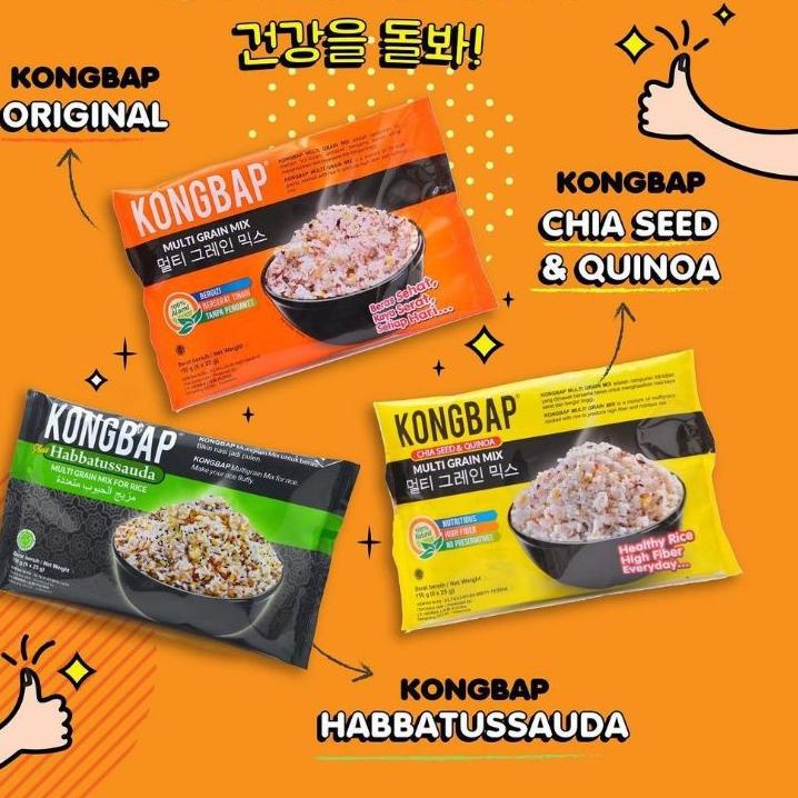 

New Trend--Kongbap Multigrain Mix | Beras Sehat Korea Halal 150 gr (6pcs x 25gr)