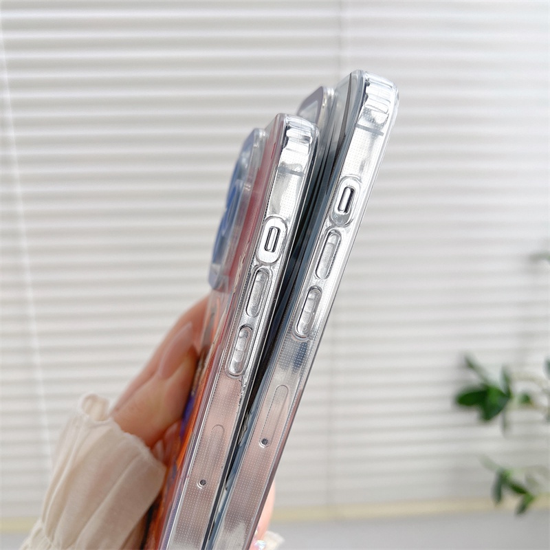 Case Pelindung Transparan Magnetik Motif Kartun Dragon Ball Untuk iphone 14 pro max 14 plus 13 12 11 pro max