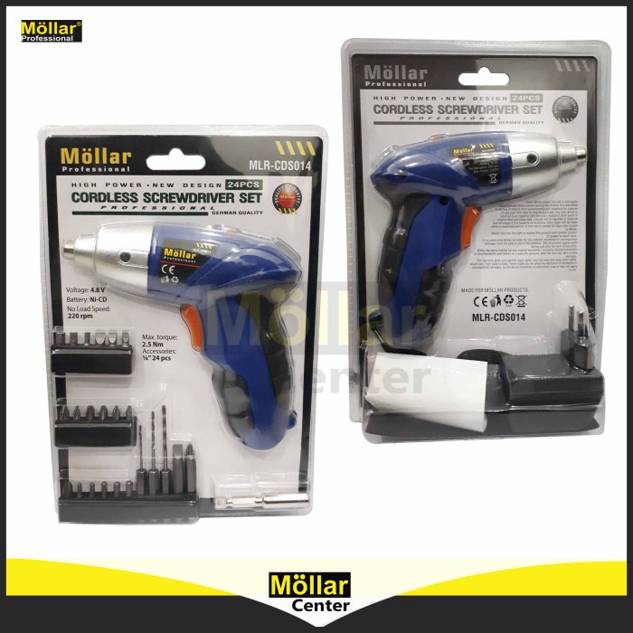 TREND MESIN ALAT BOR TANGAN TUKANG TANPA KABEL CHARGER DRILL MOLLAR +E: