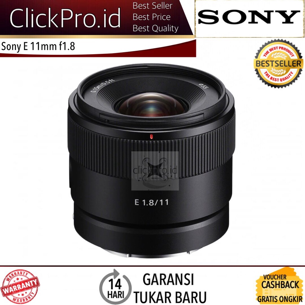 Sony E 11mm f/1.8 - Lensa Sony 11mm f1.8