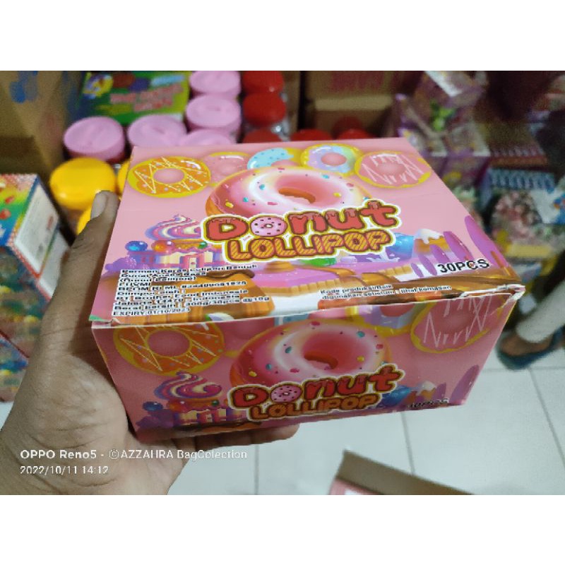 

permen bentuk donat,ba Lambu isi 30