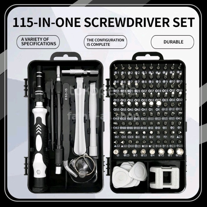 Set Obeng Reparasi Hp Laptop 115 In 1