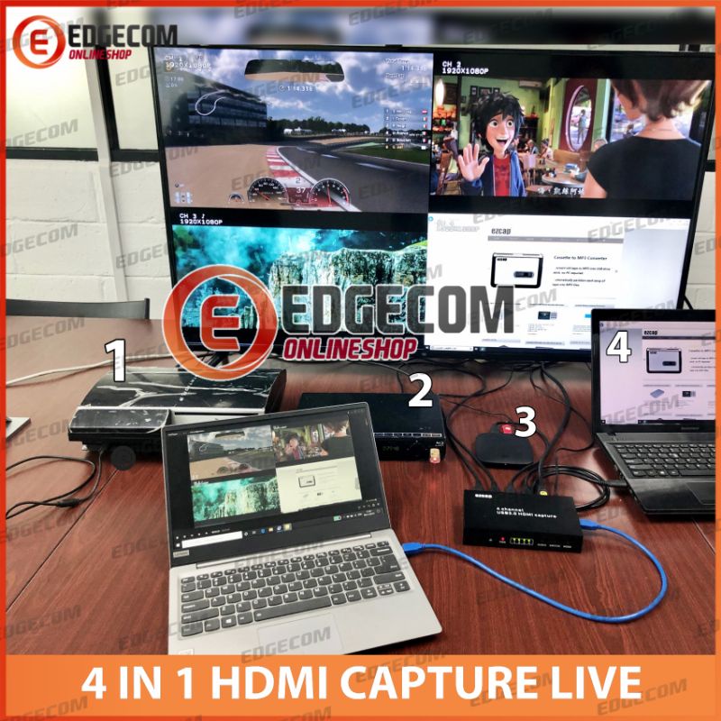 EZCAP 264 4 in 1 Multi Viewer USB 3.0 Video Capture Live Streaming 4 Channel / EZCAP264