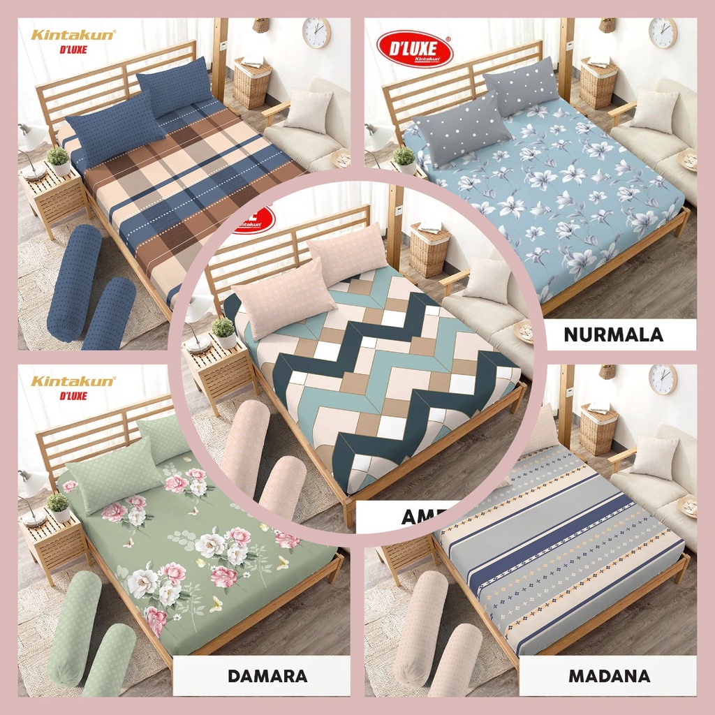 Kintakun Seprei Bantal 4 180 x 200 - Sprei Seprai Kintakun B4 King Size Motif Amerta Nurmala Damara 