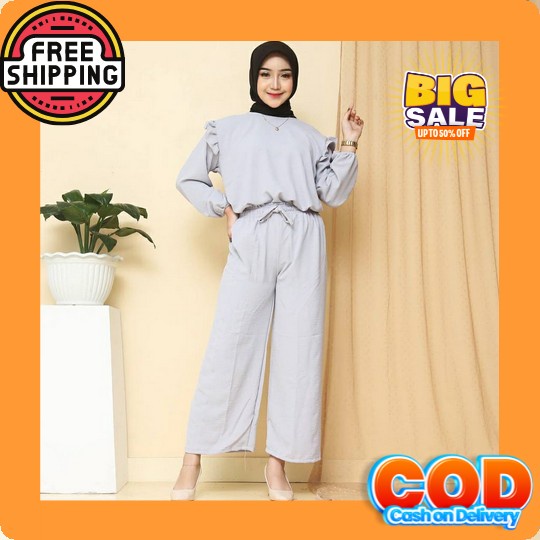 One Set Dior Kekinian Bahan Rayon Daily Baju Setelan Wanita One Set Wanita Terbaru Set Cewek Kekinia