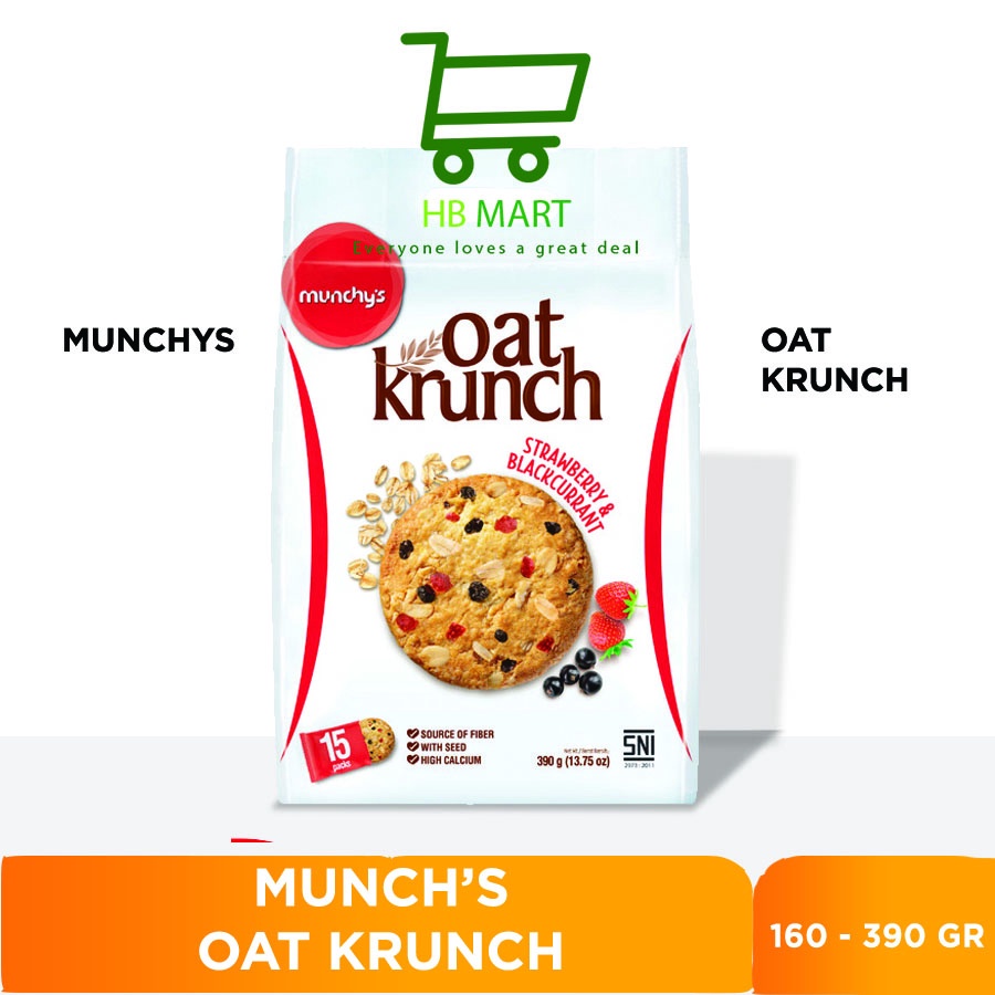 

Cookies Oat Krunch 390g /Biskuit Munchys ALL VARIAN