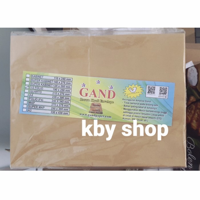 

Buruan Amplop Coklat 1/2 Folio F4 Gand Isi 100 Trendi