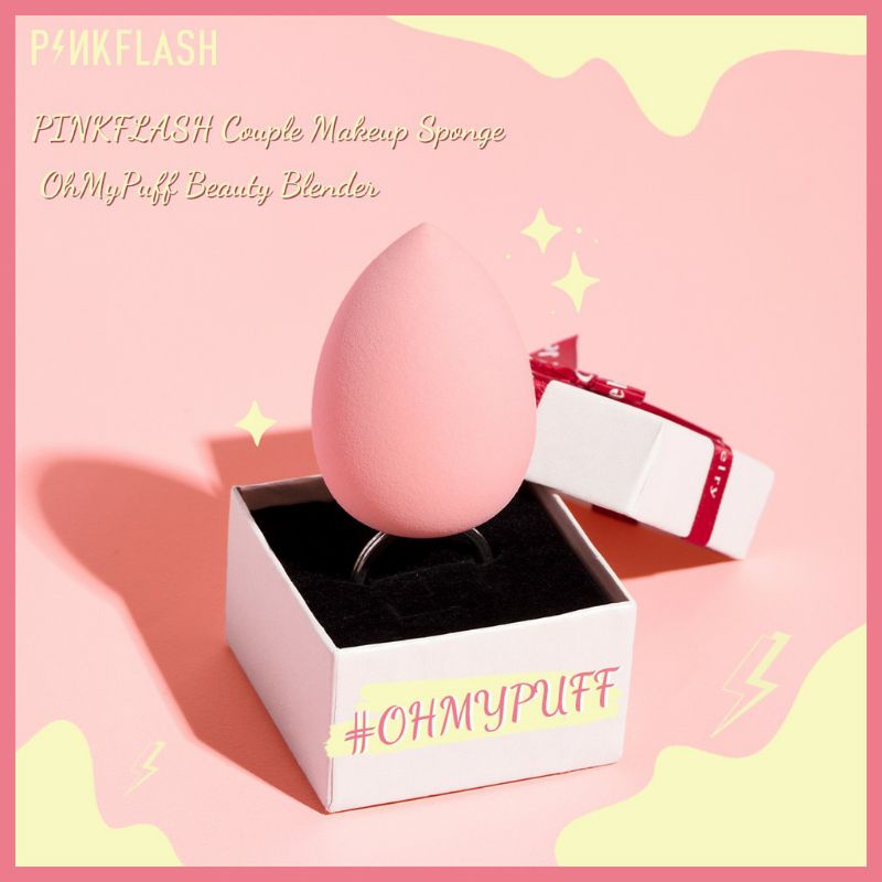 PINKFLASH OHMYPUFF Spons Beauty Blender | PINK FLASH Sponge Beauty Blender - PF T01