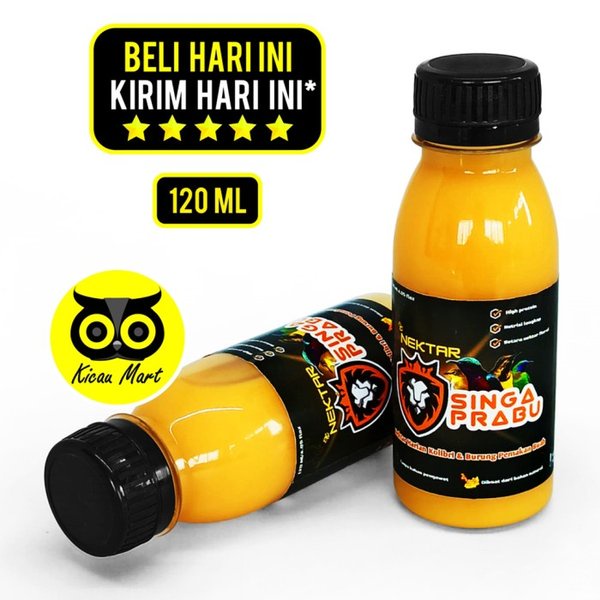 Nectar Nektar Singa Prabu Pakan Nutrisi Harian Lomba Burung Pemakan Buah Nektar Singa Prabu 120 Ml Makanan Pleci Kolibri Konin Cucak Ijo