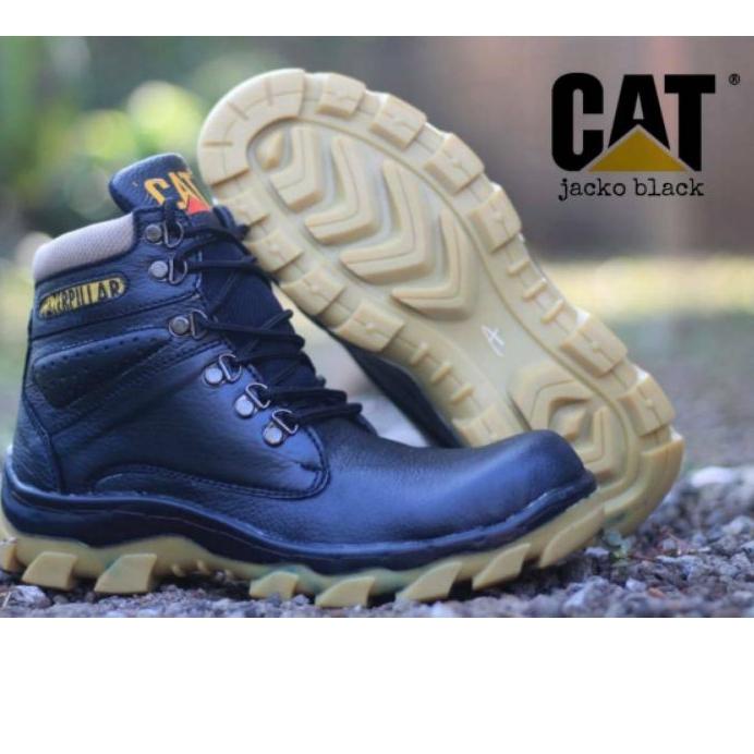 NEW ARRIVAL  4.4 100% ORIGINAL CATERPILLAR SEPATU SAFETY KULIT KERJA PRIA MURAH LAPANGAN DINAS [KODE