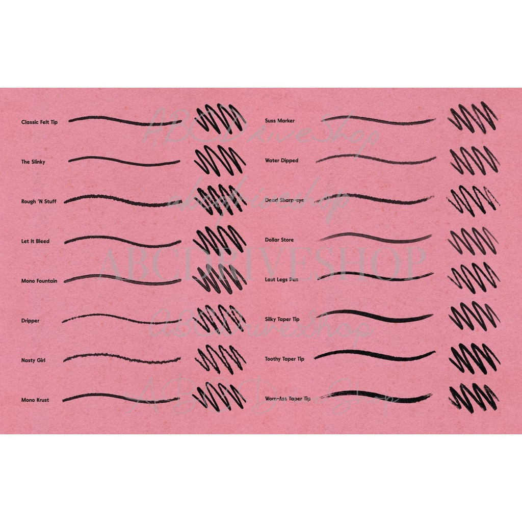 Procreate Brush - Monomania Procreate Brushes