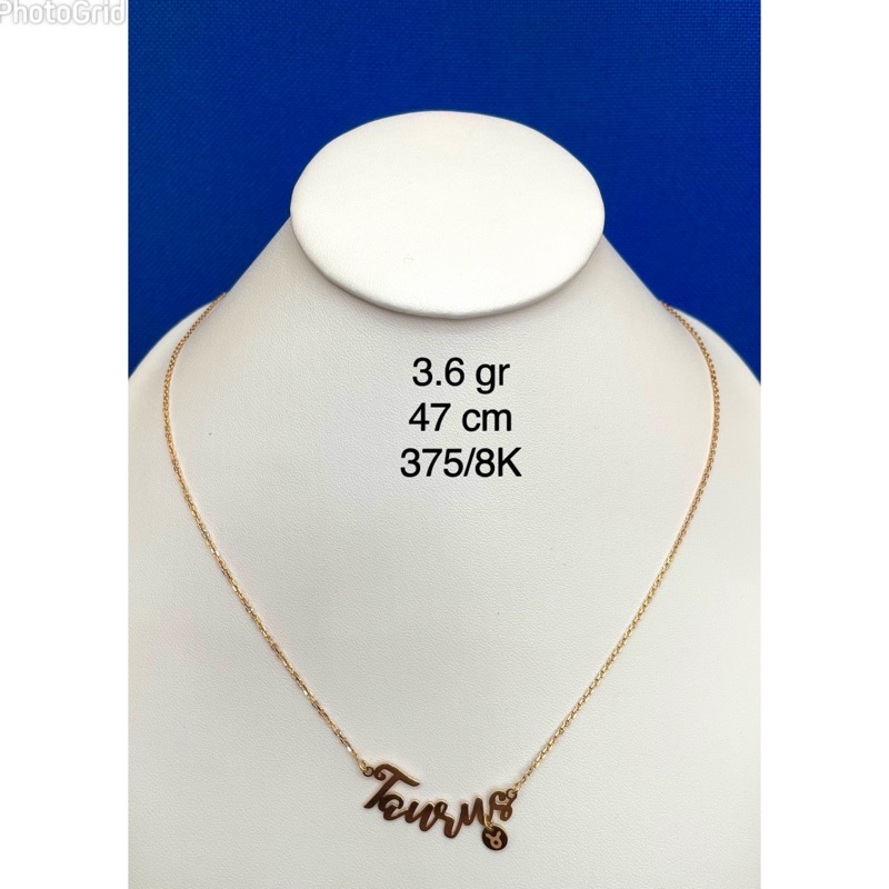 Kalung rantai koye model zodiak TAURUS 7177 - 3.6 Kuning 375/8K