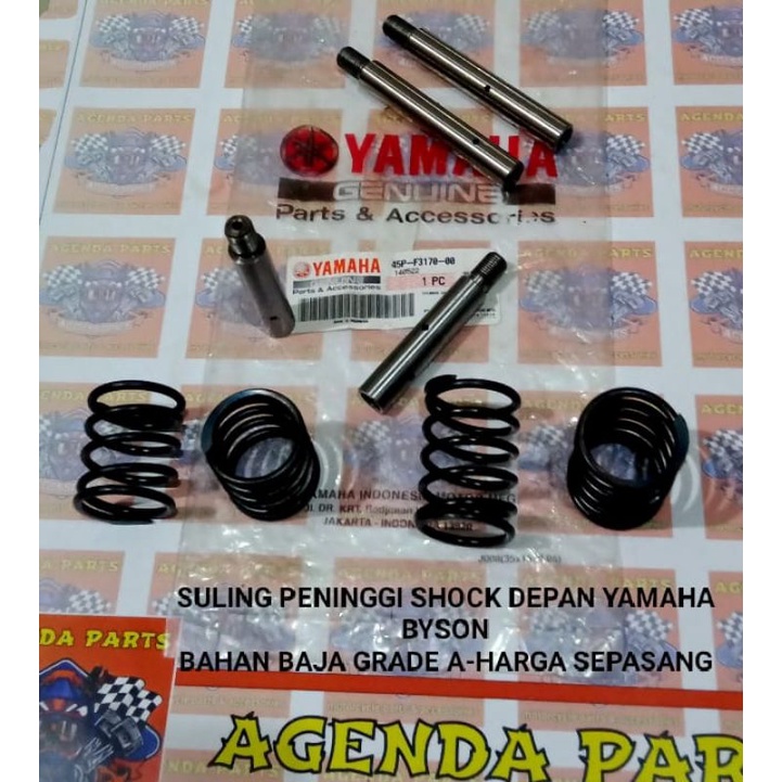 SULING PENINGGI SHOCK DEPAN YAMAHA BYSON BAHAN BAJA GRADE A-HARGA SEPASANG