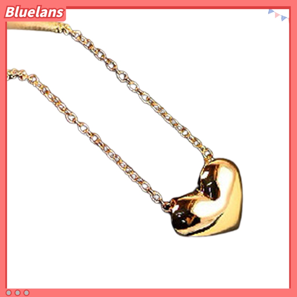 Bluelans Women Elegant Love Heart Pendant Necklace Choker Chain Jewelry Accessory Gift