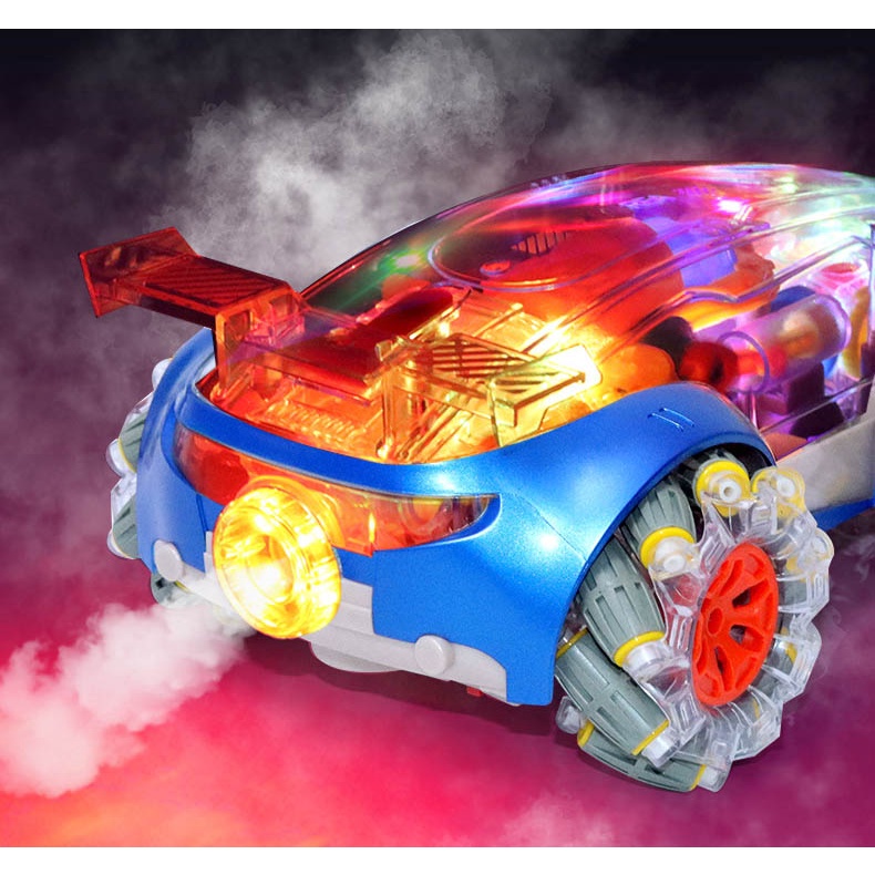 RC Transparent Mobil Remote Kontrol Control Transparan asap lampu musik Dasher Rc Transparant