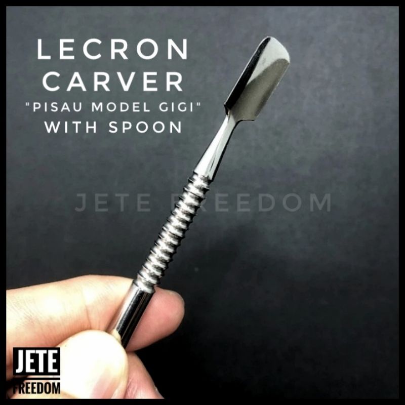 Lecron Wax Carver Dental Pisau Model Lilin Malam Gigi Lecrown Lekron With Spoon Sendok Wax Knife Sta