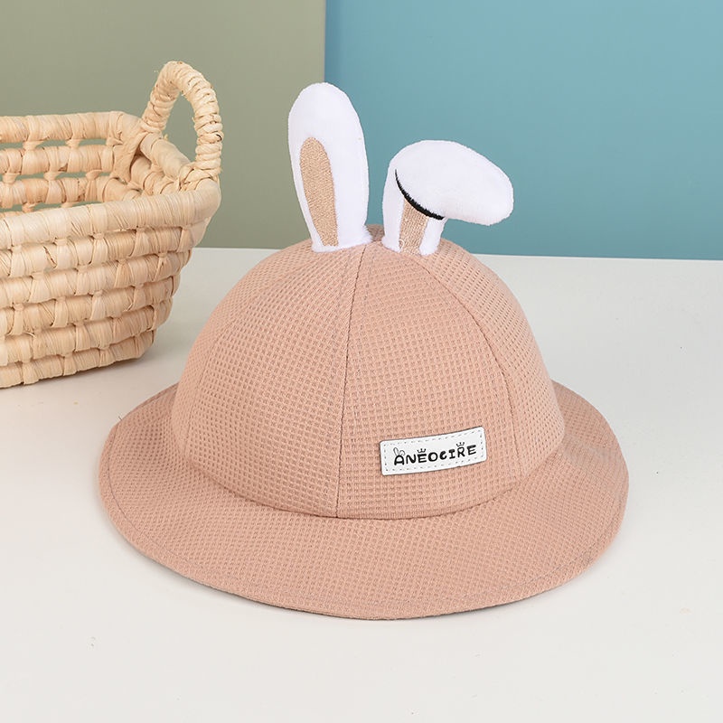 COD!!! topi bucket hat anak perempuan lucu ala korea motif BUNNY EAR usia 1-5 tahun import premium / babylovanta