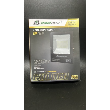 LAMPU LED SOROT/LAMPU TEMBAK FLOOD LIGHT/PRO BEST SOROT10W/20W/30W/50W/100W/200W PUTIH/KUNING