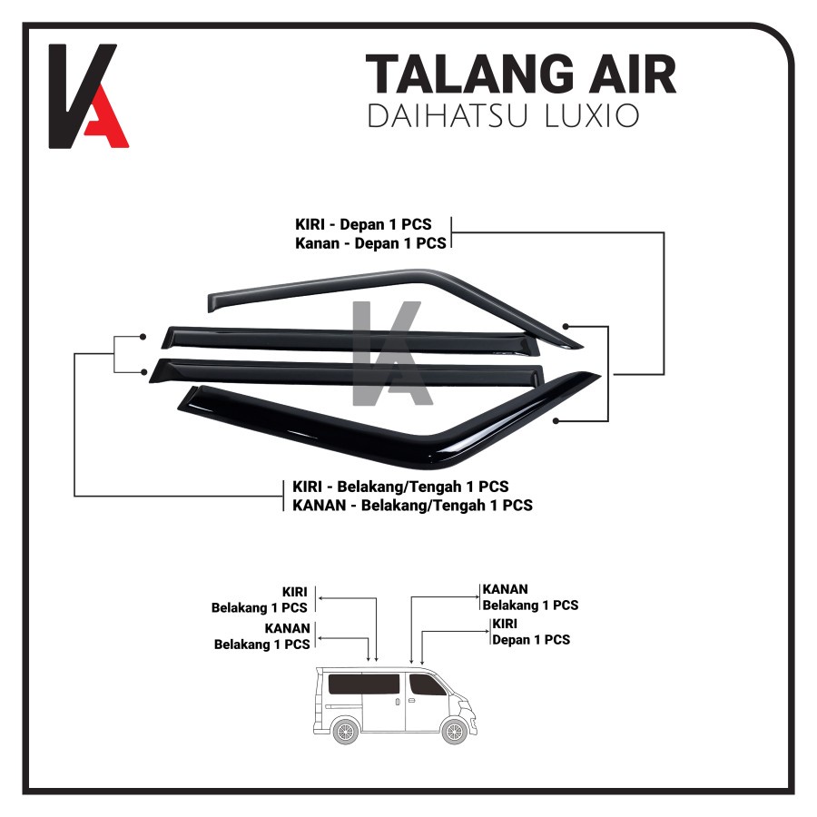 TALANG AIR MOBIL DAIHATSU LUXIO MODEL SLIM 4 PINTU