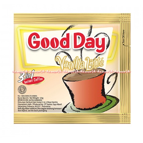 Good Day Vanilla Latte Isi 30sachet Kopi Instan Goodday Vanillalatte Kopi Instan 3in1 Goodday Coffee Cofee Vanila Late Coffe Goday Gooday 30 pcs