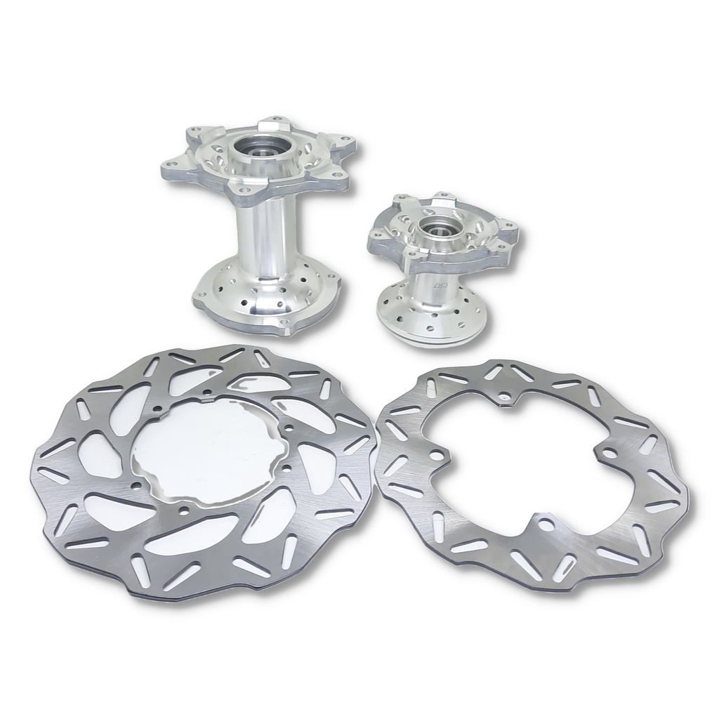 Tromol Set Depan Belakang Honda CRF 150 Hole 36 CR7 Chrome Dobel Bearing