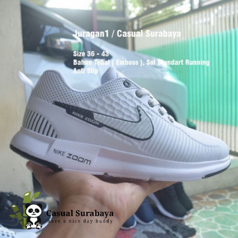 Sepatu NK Air Zoom Pegasus Putih - Cewek Cowok