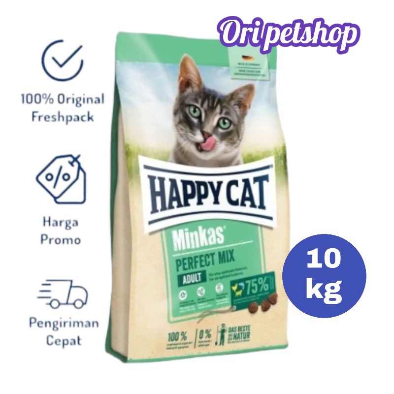Grab Gojek Only happy cat minkas perfect mix 10 kg