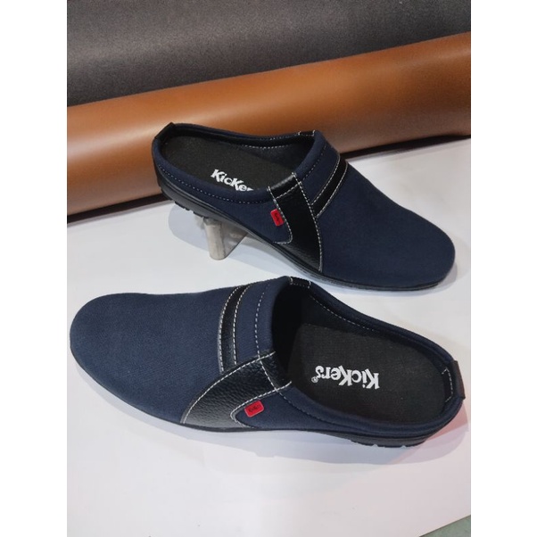 sandal bustong bahan kain/sandal selop kickers pria/sepatu sandal pria