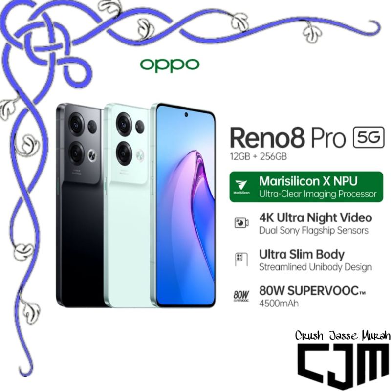 Oppo Reno 8 Pro 5G 12/256 GB Garansi Resmi