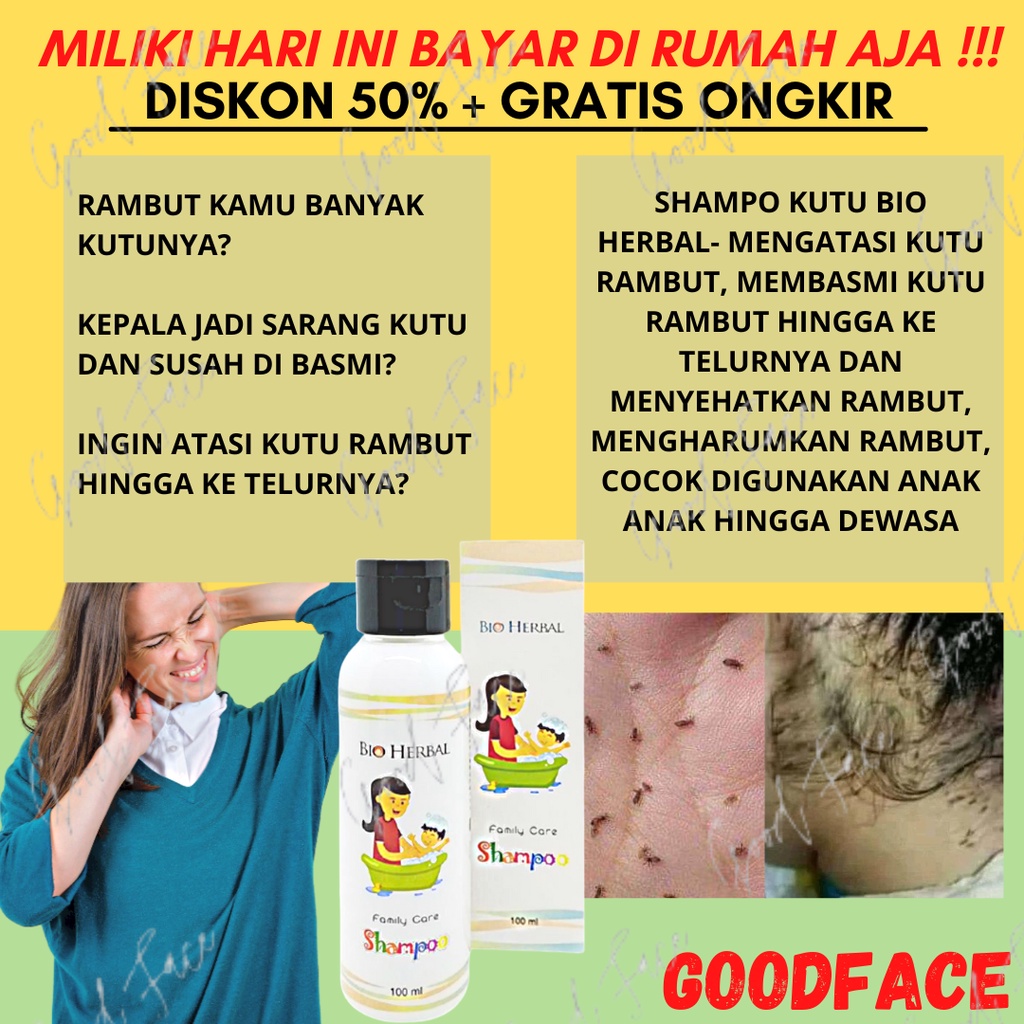 OBAT KUTU -  PENGHILANG KUTU RAMBUT - SAMPO KUTU - Bio Herbal Family Care Shampoo Kutu/ Bio Herbal Shampoo Kutu BPOM