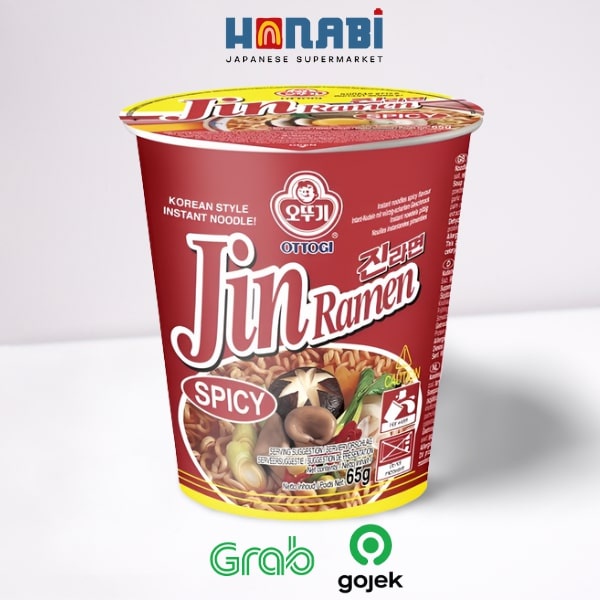 

Ottogi Jin Ramen Hot Cup 65g - Mie Pedas Sup Made In Korea
