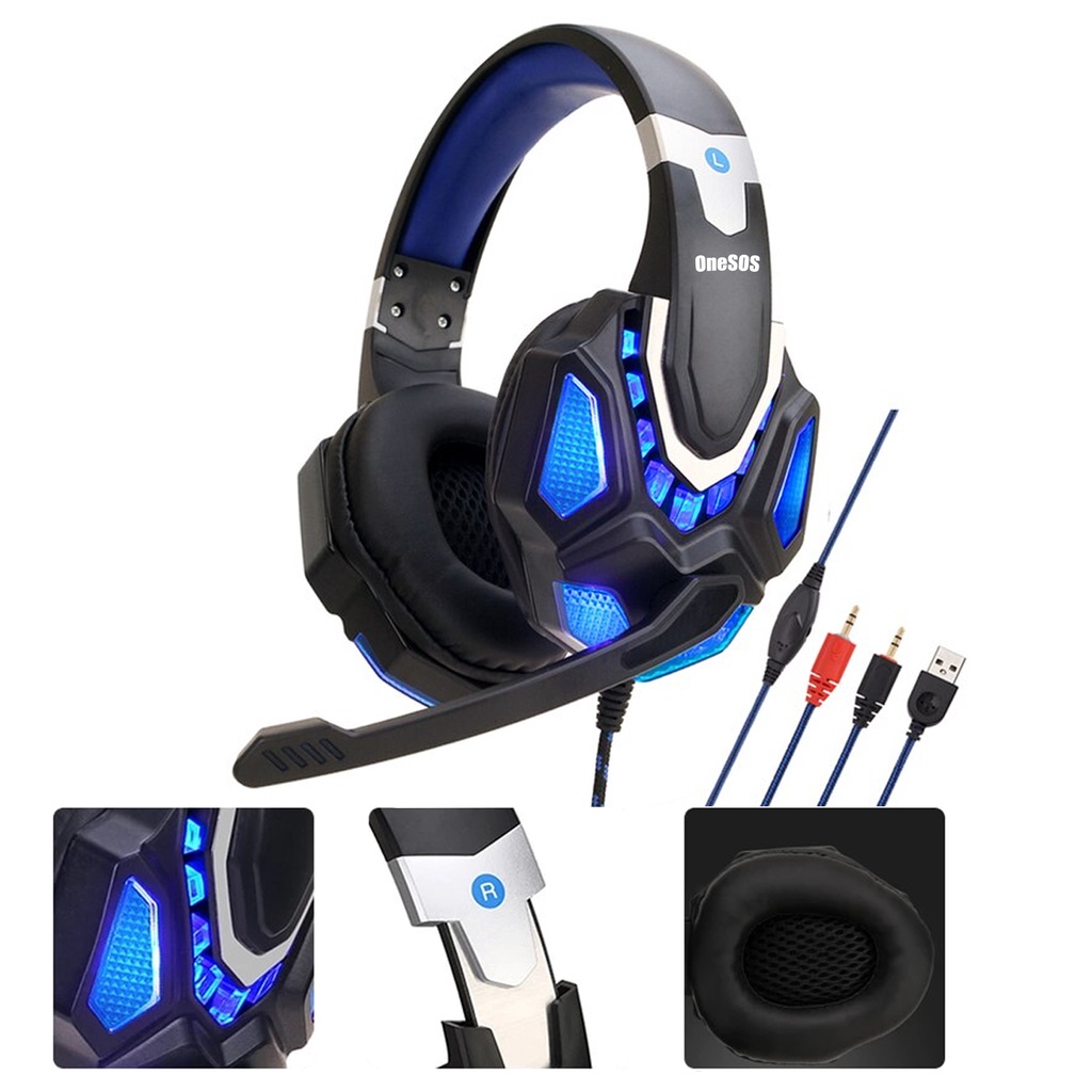 Headset Game G10 Murah Headphone Kabel Earphone Gaming Over Ear With Microphone