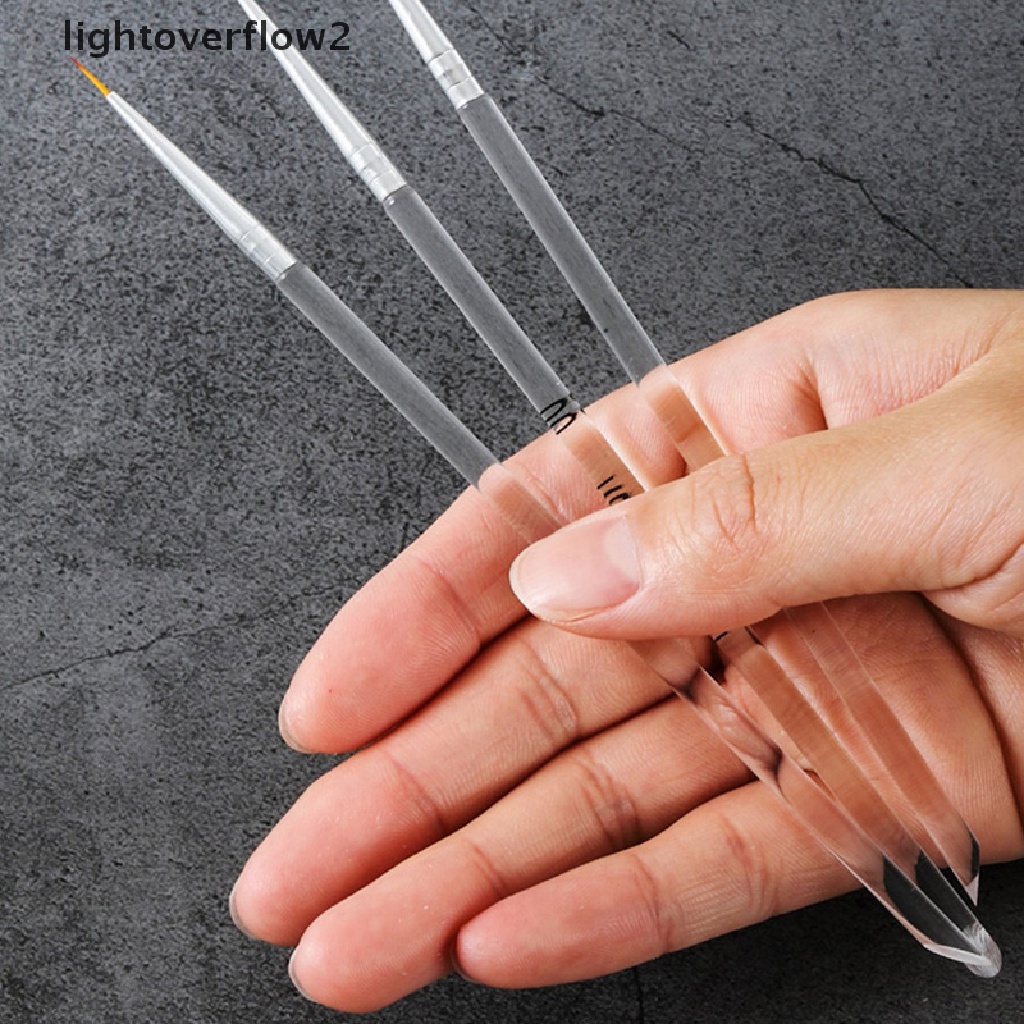 (lightoverflow2) 3pcs / Kantong Pensil Gambar Garis Untuk Nail Art / Manicure