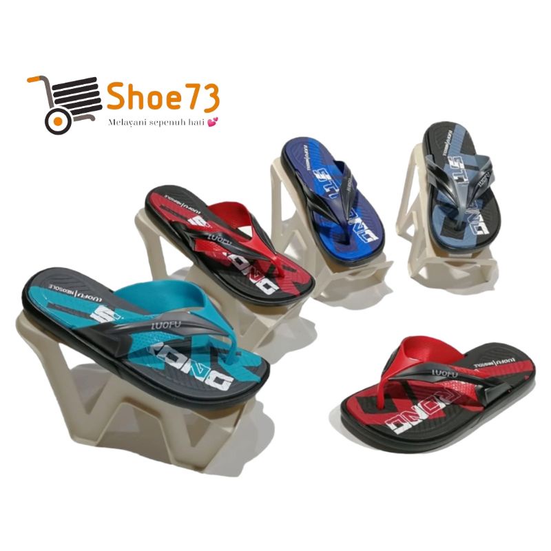 LUOFU E 6155 - E77 SIZE 40-44 ORIGINAL l Sandal jepit jelly pria l Sendal jepit cowok impor