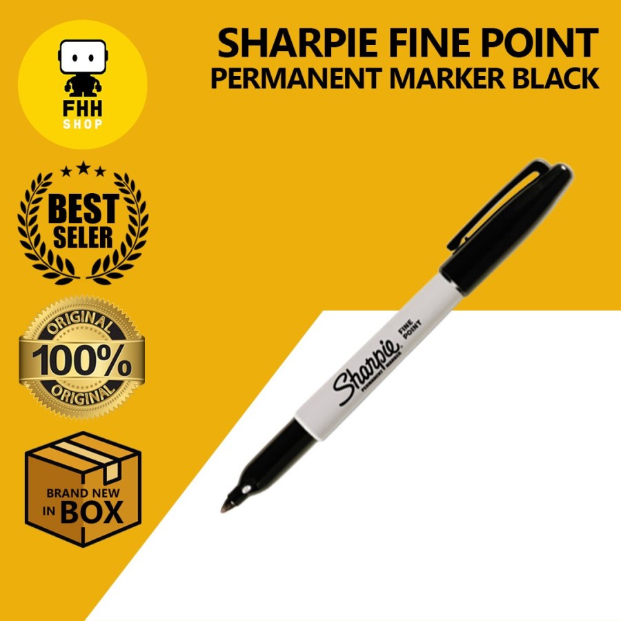 

Sharpie Fine Point Spidol Permanen Black Red Blue / Permanent Marker