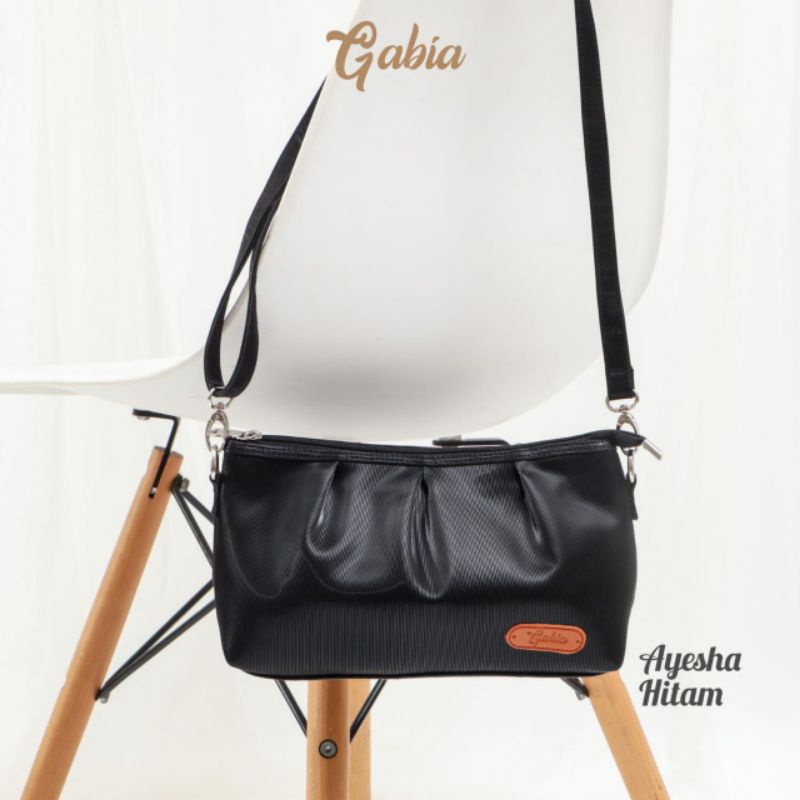 AYESHA BAG BY ORIGINAL GABIA BAHAN SINTHETIC LEATHER ANTI AIR WATERPROOF PREMIUM