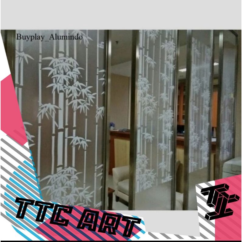 STIKER KACA JENDELA PROMO MOTIF BAMBU