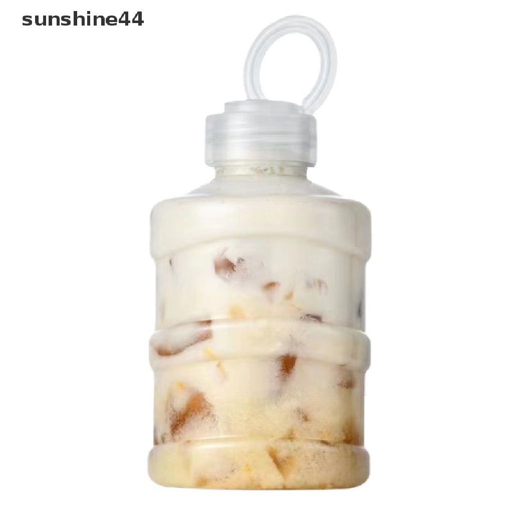 Sunshine 1Pc Botol Minum Plastik Portable 500 / 650ml Untuk Jus / Susu / Teh