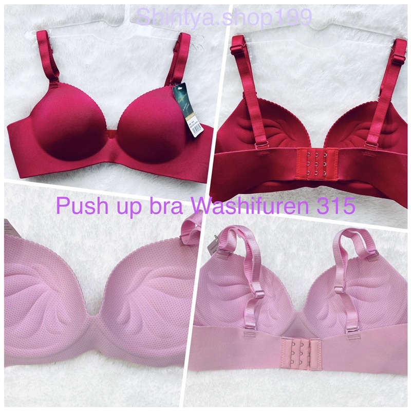 Bh | Bra push up seamless tanpa jahitan Washifuren 315 Tanpa kawat dan busa tebal