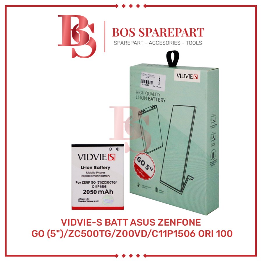 VIDVIE-S BATERAI ASUS ZENFONE GO (5&quot;)/ZC500TG/Z00VD/C11P1506 ORI 100 / BATTERY / BATRE