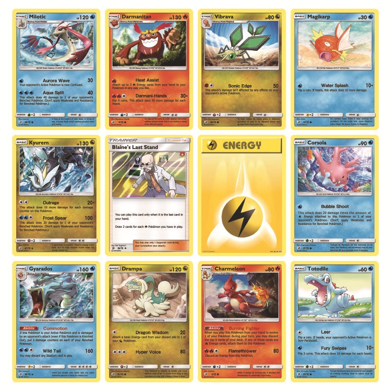 324pcs / Box Kartu Pokemon Unified Minds English Vmax EX Mega Game Booster Untuk Koleksi Anak