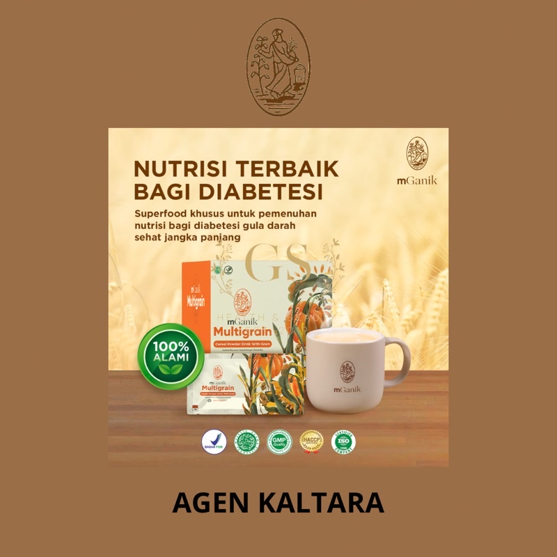 

MGANIK MULTIGRAIN Susu Sereal Pengganti Makan Penurun Diabetes Vegan Ori