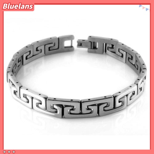 Gelang Rantai Bahan Stainless Steel Gaya Punk Untuk Pria