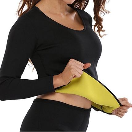 COD Baju Kaos Pembakar Lemak Lengan Panjang untuk Wanita/Pria Original Korset Pelangsing Perut Pembe