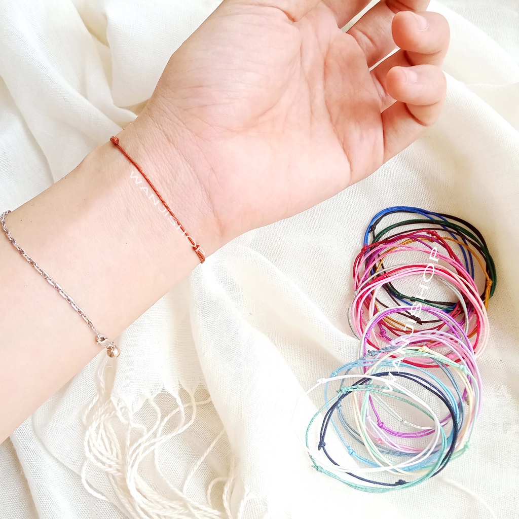 GP TINY SIMPLE KNOT POLOS Gelang Tipis Super Simple Cute