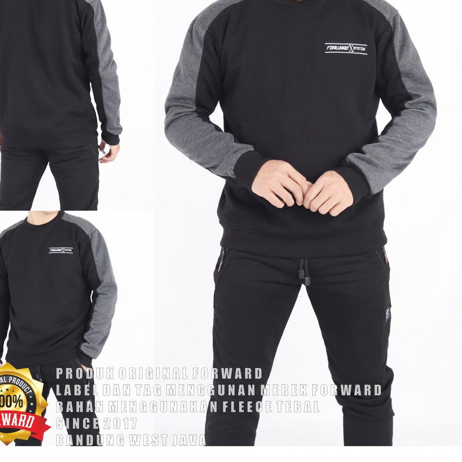 Ready Jaket pria sweater hoodie creawneck forward system